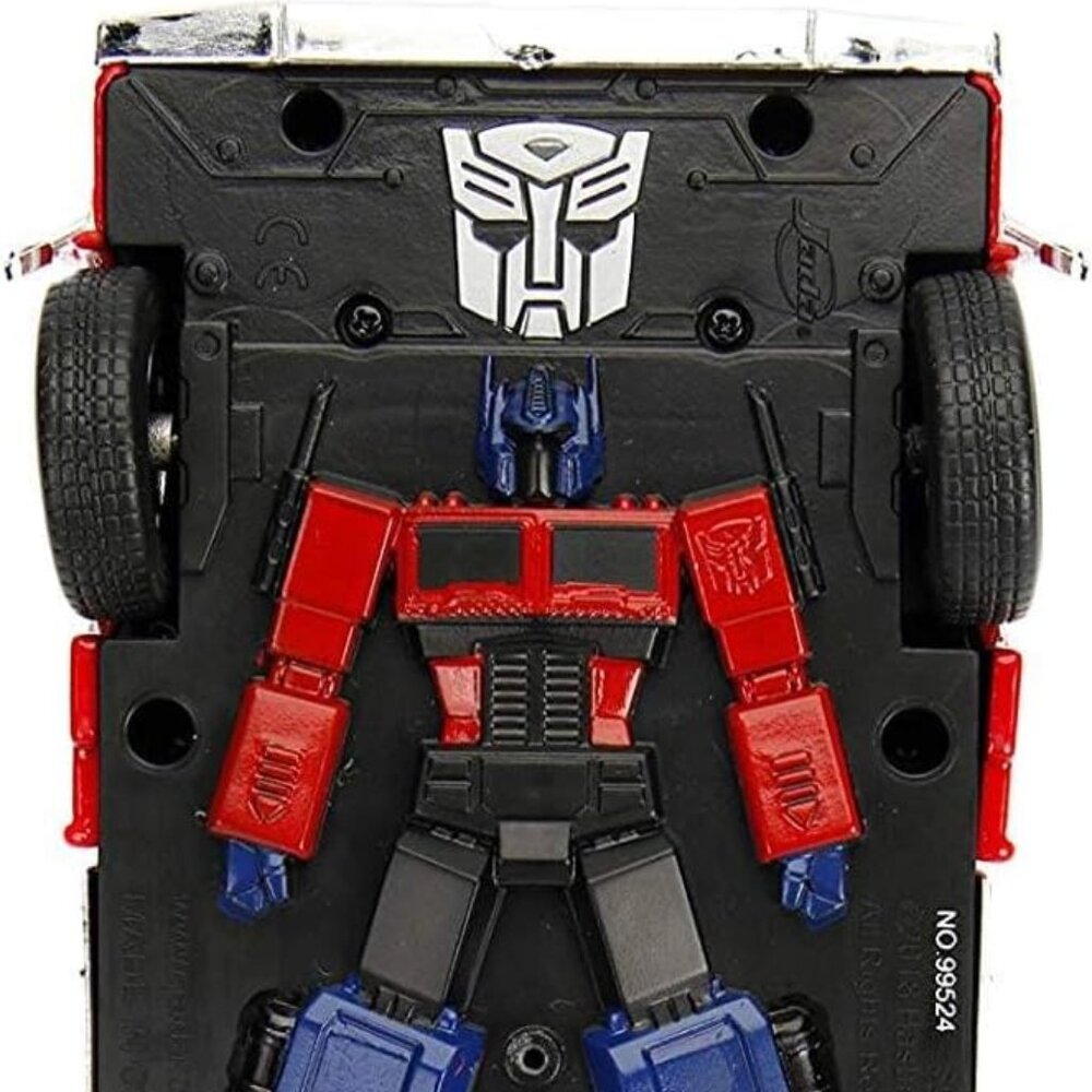 Jada Toys 1:24 Transformers G1 Optimus Prime Die-Cast Truck with Robot Figure